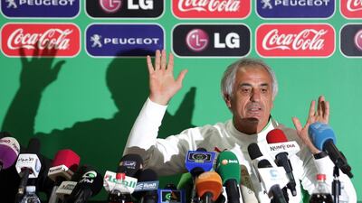 Algeria coach Vahid Halilhodzic is under pressure ahead of his team's World Cup qualifying play-off second leg against Burkina Faso. Mohamed Messara / EPA