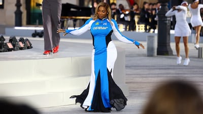 Serena Williams for Off-White in 2024. Getty Images