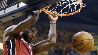 Miami Heat forward LeBron James is coming off his fourth MVP season and is seeking his second straight NBA title. Michael Conroy / AP Photo