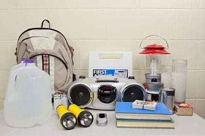 A sample emergency kit, according to the Centres for Disease Control and Prevention. Courtesy CDC