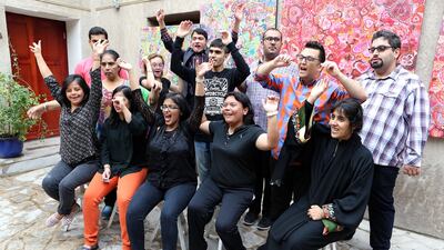 Students from Mawaheb, an art school for adults with disabilities in Dubai, are excited about going on holiday without their families and being more independent. Pawan Singh / The National