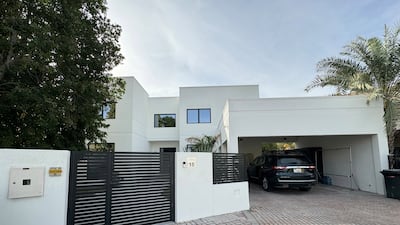 The outside view of the villa