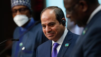 Egyptian President Abdel Fattah El Sisi has voiced concern over 'para-state militias' in Sudan. EPA