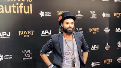 British artist Sacha Jafri at the Brilliant is Beautiful event in Business Bay. Anna Nielsen for The National