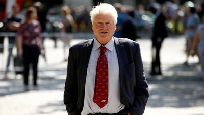 Stanley Johnson, father of Conservative Party leadership candidate Boris Johnson, arrives for the announcement of Britain's next Prime Minister at The Queen Elizabeth II centre in London. Reuters