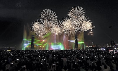 The fireworks at Dubai Festival City will look a little different this year. Satish Kumar/ For the National
