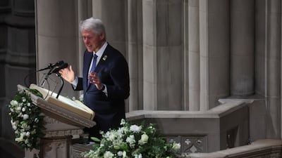 Former US president Bill Clinton pays tribute to Albright. Reuters