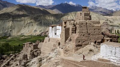 The 15th-century citadel and temple complex at Basgo that once served as capital of ‘Lower Ladakh’. It’s one of many parts of Kashmir now opening up to tourists. Lizzie Shepherd / Robert Harding World Imagery / Corbis