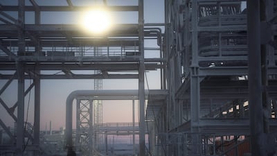 The Utrenneye field, the resource base for the Arctic LNG 2 project, about 2,500km from Moscow. AFP