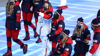 Outfitted by Ralph Lauren, Team USA's jackets feature a honeycomb like layer to help regulate temperature. Getty Images