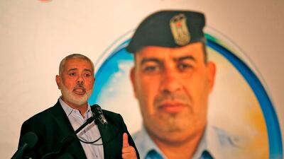 Hamas leader Ismail Haniyeh said those responsible for last week's suicide bombings would be held accountable. AFP