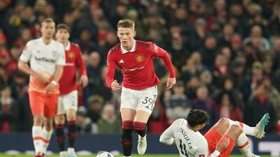 Scott McTominay 5 - Booked for the ninth time this season for a tackle on Benrahma. Off at half time after a first half when his side didn’t wake up. Had a chance to impress. Didn’t take it. AP Photo