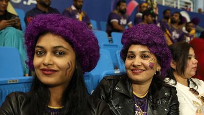 Fans at the Zayed Cricket Stadium in Abu Dhabi. ILT20 / CREIMAS