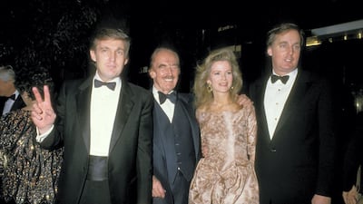Donald Trump, Fred Trump, Blaine Trump and Robert Trump. Getty Images