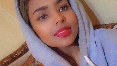 A selfie posted by Yemeni model Intisar Al Hammadi on her Facebook page. Facebook account of Intisar Al Hammadi / AFP