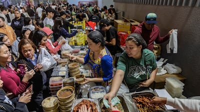 Filipinos attend Simbang Gabimasses at St Mary's Catholic Church as series of devotional masses in anticipation of Christmas nears end. Antonie Robertson/The National