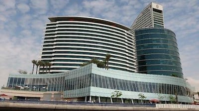 The Crowne Plaza (left) and InterContinental hotel (right) in Dubai Festival City. The InterContinental Hotels Group (IHG) has 18 hotels in the Emirates with more than 5,000 rooms, and seven more properties in the pipeline. Pawan Singh / The National