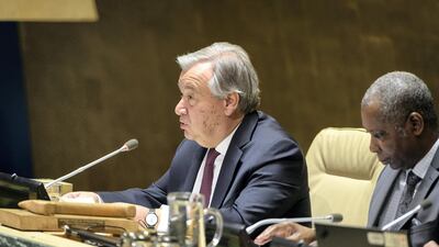 General Assembly, 74th session: 57th plenary meeting Tribute to the memory of His Majesty Sultan Qaboos Bin Said of the Sultanate of Oman SG1 Secretary-General Ant—nio Guterres