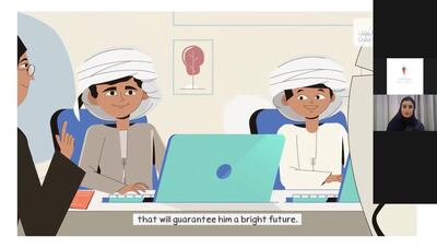 Sharjah's Child Safety Department organised 12 virtual workshops to raise awareness of children’s rights, safety and cybersecurity. Courtesy: The Child Safety Department