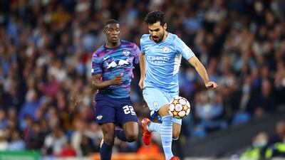 Nordi Mukiele – 5. The Leipzig No 22 doubled City’s lead with a headed own-goal. He couldn’t deal with City’s crosses overall, though did provide a headed assist for Nkunku. Getty Images
