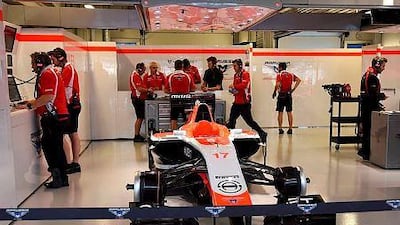 Marussia will run just one car at this weekend's Russian Grand Prix out of respect for Jules Bianchi as the Frenchman remains gravely injured following a horror crash at last week's rain-hit Japanese Grand Prix. AFP PHOTO / DIMITAR DILKOFF