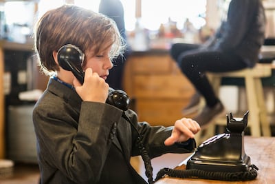 A landline can mitigate concerns about children's screen time. AFP