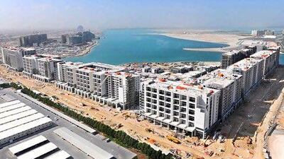The first phase of handovers in the Raha Beach development of Al Zeina includes 551 apartments and villas. Courtesy Raha
