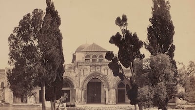 The Al Aqsa Mosque in Jerusalem, undated