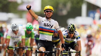Great Britain’s Mark Cavendish should be among the lead pack at the inaugural Tour of Dubai. Bryn Lennon / Getty Images