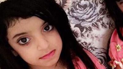 Seven-year-old Nof Al Bloushi died on Saturday. Courtesy Al Bloushi family