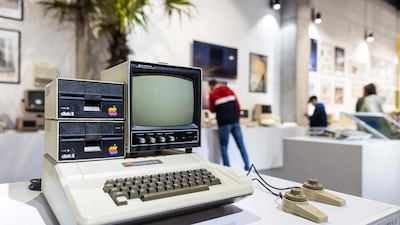 The Apple II, which predates the Mac, was a successful product for the tech company. AFP