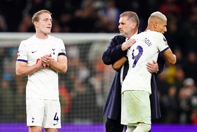 Tottenham Hotspur manager Ange Postecoglou has masterminded a fine start to the Premier League season. PA