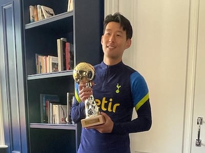 Son Heung-min has been named Asian player of the year for 2021. Photo: Tottenham Hotspur