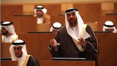FNC member Ahmed Al Shamsi (Ajman) suggested that the new system to monitor mdeicine needs implementation not more study. Fatima Al Marzooqi/ The National