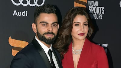 Indian cricketer Virat Kohli and Bollywood actress Anushka Sharma. AFP PHOTO