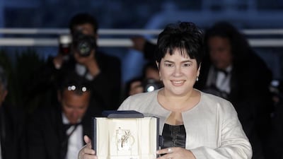 Actress Jaclyn Jose after winning the Best Actress award for the film Ma’Rosa, during the photo call following the awards ceremony at the 69th International Cannes Film Festival. Lionel Cironneau / AP Photo
