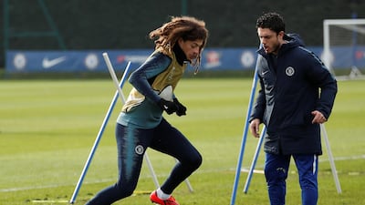 Chelsea Training - Cobham Training Centre, Stoke D'Abernon, Cobham, Britain, Chelsea's Ethan Ampadu during training. Reuters