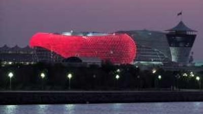A view of The Yas Hotel as seen from Yas Island: hotels in the region are hoping the worst is behind them.
