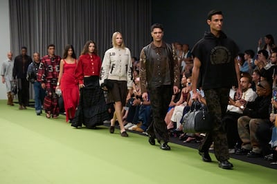 Turkish brand Les Benjamins closed Dubai Fashion Week in September 2025 with a co-ed show. Photo: Dubai Fashion Week