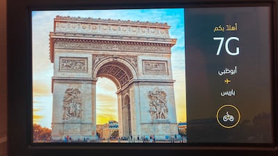 'The National' was onboard Etihad's inaugural A350-1000 flight to Paris.