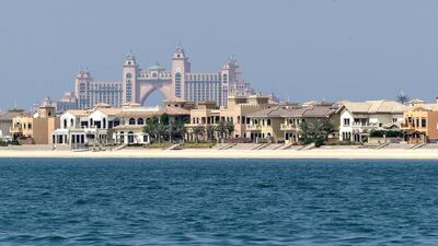 Transactions have fallen on Palm Jumeirah during the first half of 2016, according to Core. Antonie Robertson / The National