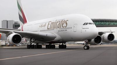 An Emirates Airlines A380 at Gatwick International Airport. Courtesy Gatwick Airport Limited