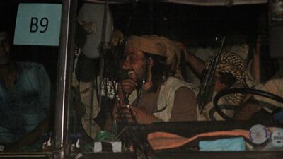 A convoy of Islamic State fighters and their families begin to depart from the Lebanon-Syria border zone in Qalamoun. Omar Sanadiki/ Reuters