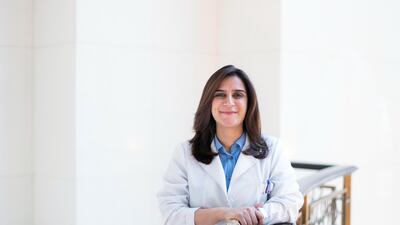Dr Sara Al Bastaki is the one of only two female Emirati colorectal surgeon in Abu Dhabi. Reem Mohammed / The National