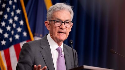 Federal Reserve chairman Jerome Powell speaks in Washington. AFP