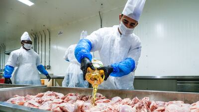 Nearly 30,000 iftar meals are prepared every day at Erth Abu Dhabi hotel. All photos: Victor Besa / The National
