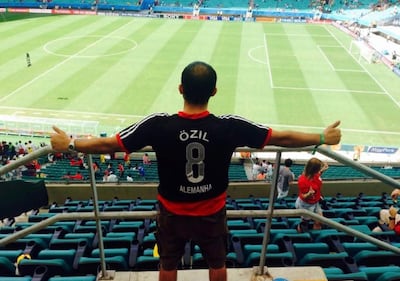 Football fan Saptarshi Bandopadhyay has attended each World Cup since Brazil 2014. Photo: Saptarshi Bandopadhyay