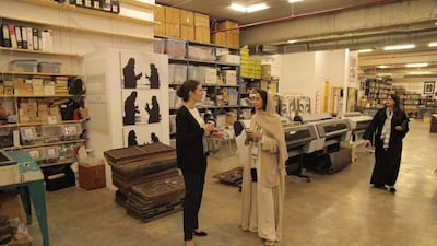 The princess prepares for her trip in her office in Riyadh. Photo: Princess Abeer Al Saud