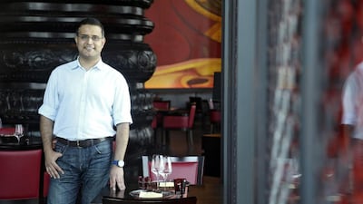 The Indian chef Atul Kochhar at his restaurant Rang Mahal in Dubai. Lee Hoagland/The National