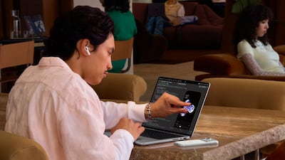 Apple says the touchscreen MacBook Pro with PROLED XDR offers 'the world’s best laptop display'. Photo: Apple